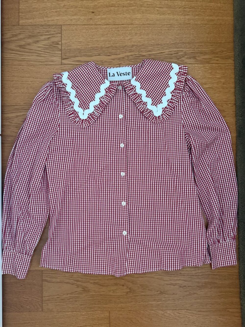 La Veste Gingham Shirt (Size Small)